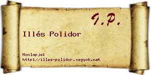 Illés Polidor névjegykártya